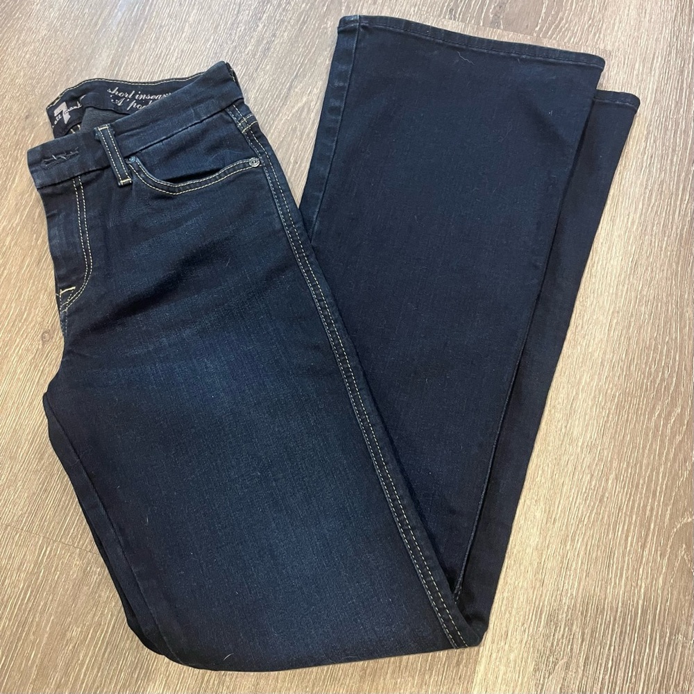 7 For All Mankind "A" Pocket Wide-Leg Jeans